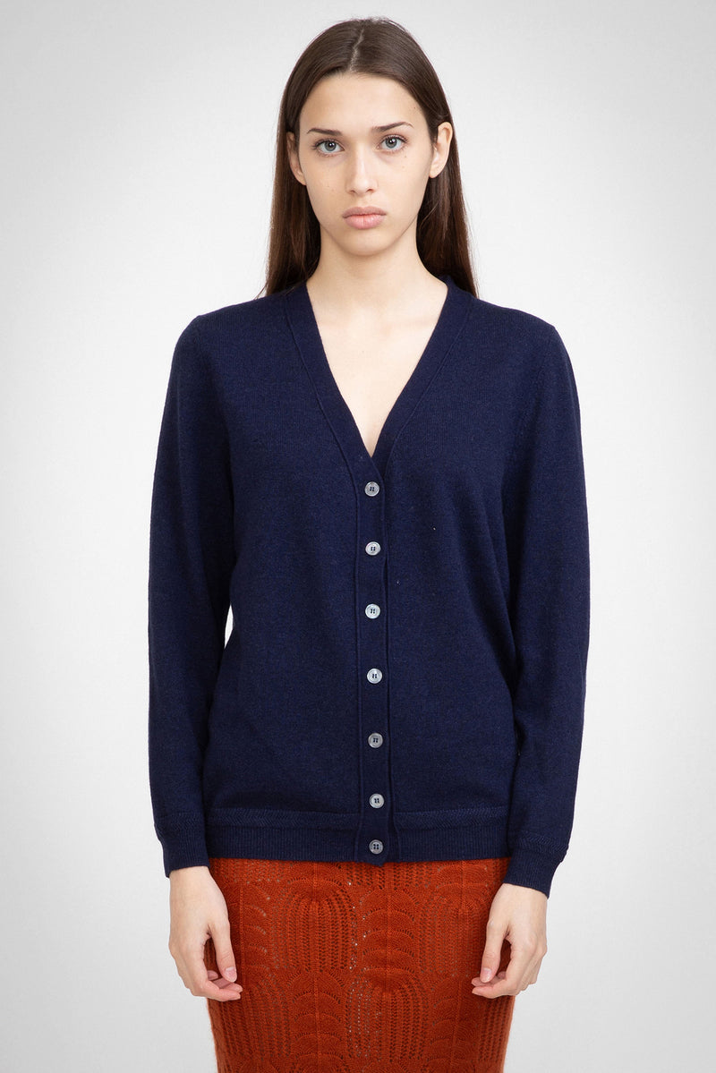 N.05 CASHMERE BLEND OVERSIZED CARDIGAN - MIDNIGHT - Only S & L Left
