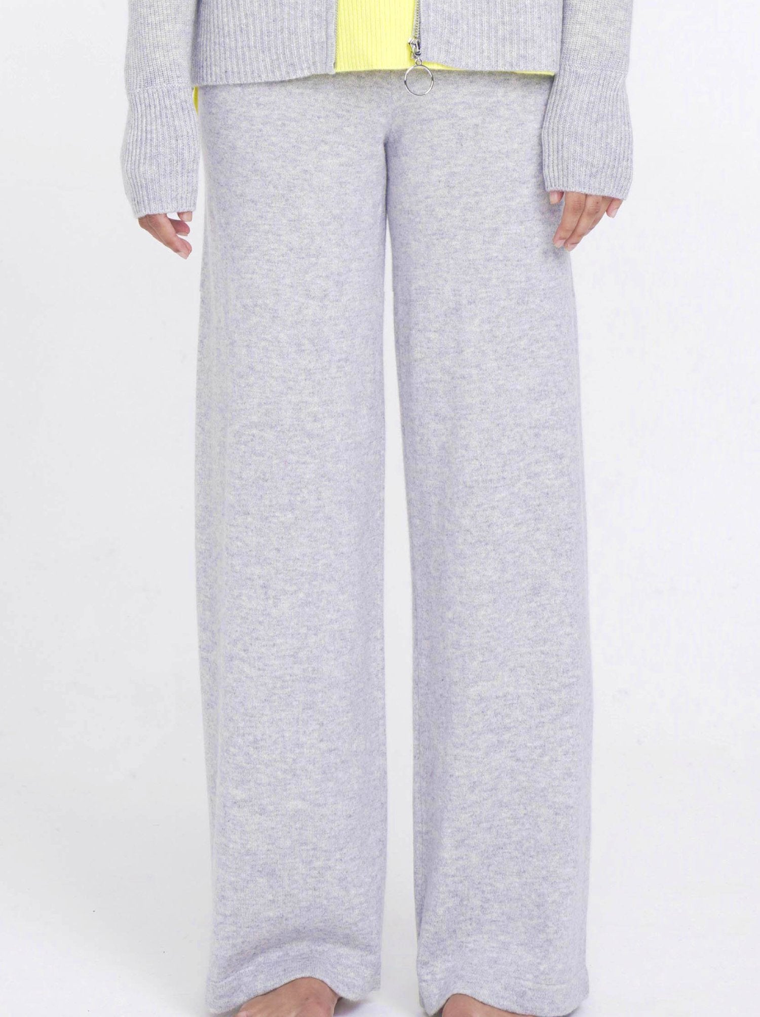 N.12 ALEGER Cashmere Blend Lounge Pant - LIGHT GREY - Only S Left