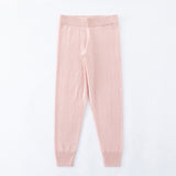 N.46 100% CASHMERE CLASSIC TRACK PANT - ROSE - Only S, M Left