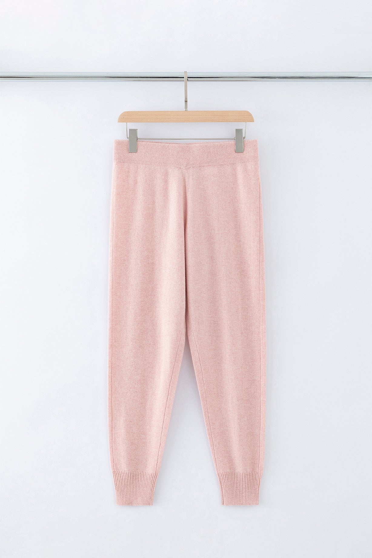 N.46 100% CASHMERE CLASSIC TRACK PANT - ROSE - Only XS, S, M Left