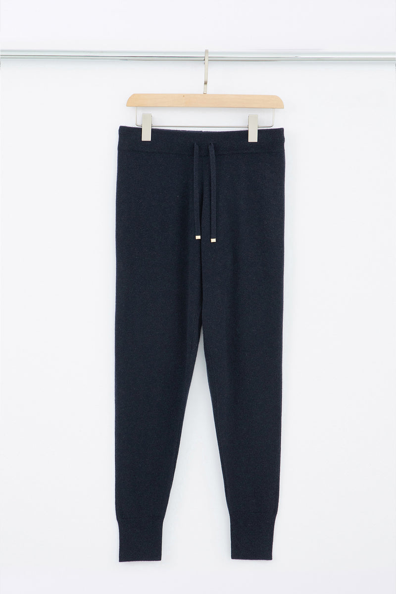 N.46 ALEGER Cashmere Blend Classic Track Pant - MIDNIGHT NAVY - Only XS, S Left