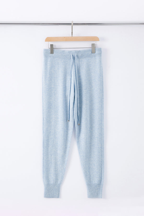 N.46 ALEGER 100% Cashmere Classic Track Pant - SKY BLUE