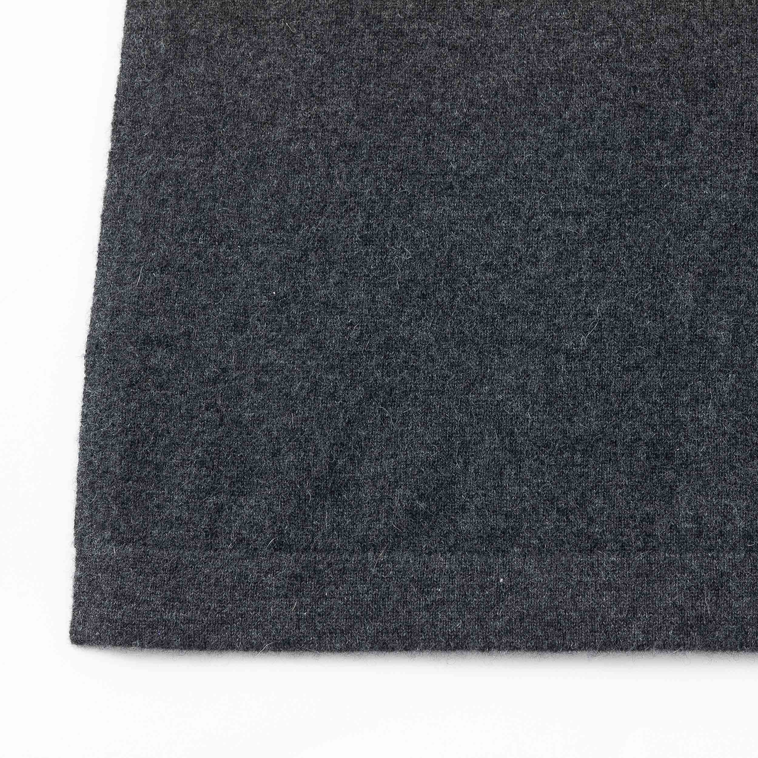 N.56 CASHMERE BLEND A-LINE SKIRT - DARK MARL GREY