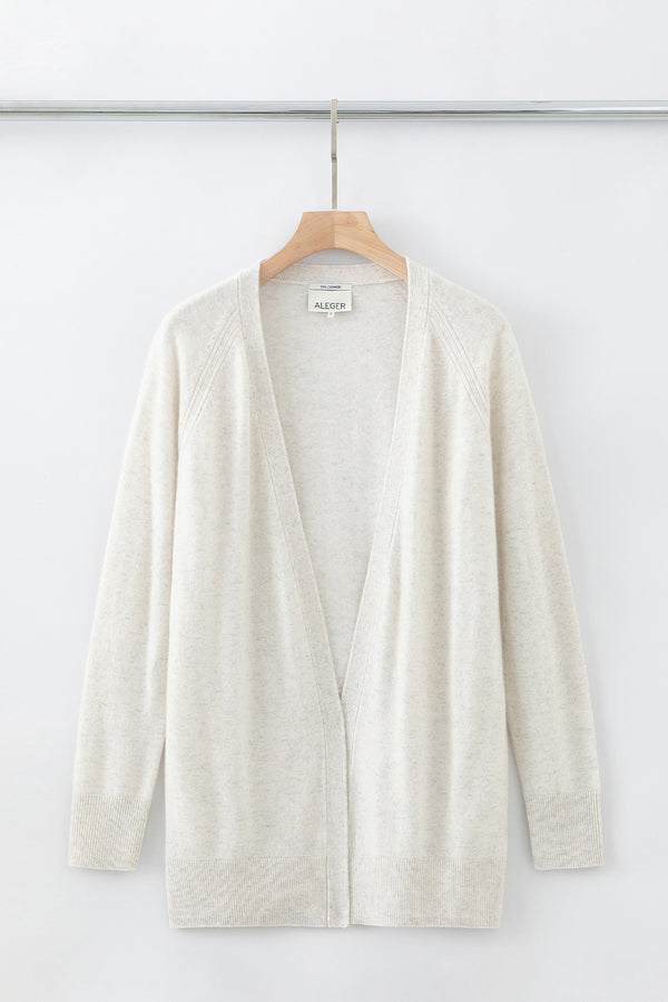 N.04 100% CASHMERE OPEN FRONT OVERSIZED CARDIGAN - TERRY