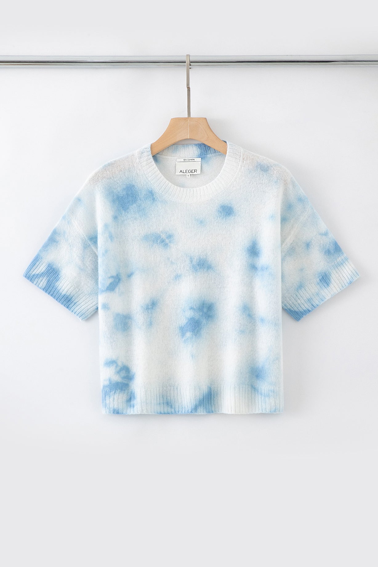 SAMPLE-N.273 FEATHER WEIGHTTIE-DYED SS CREW NECK - SIZE S