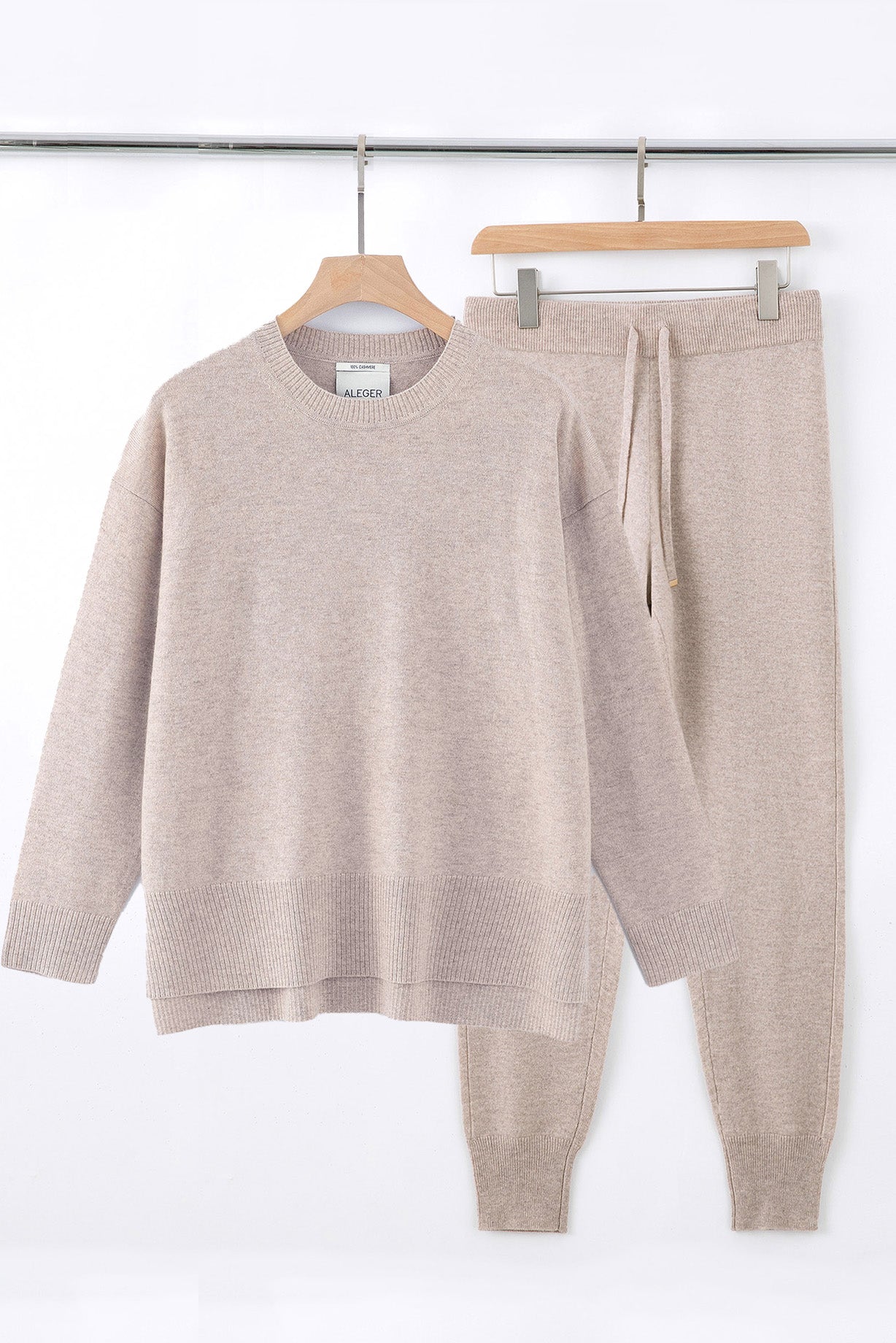 Champagne Loungewear Crew Neck Set