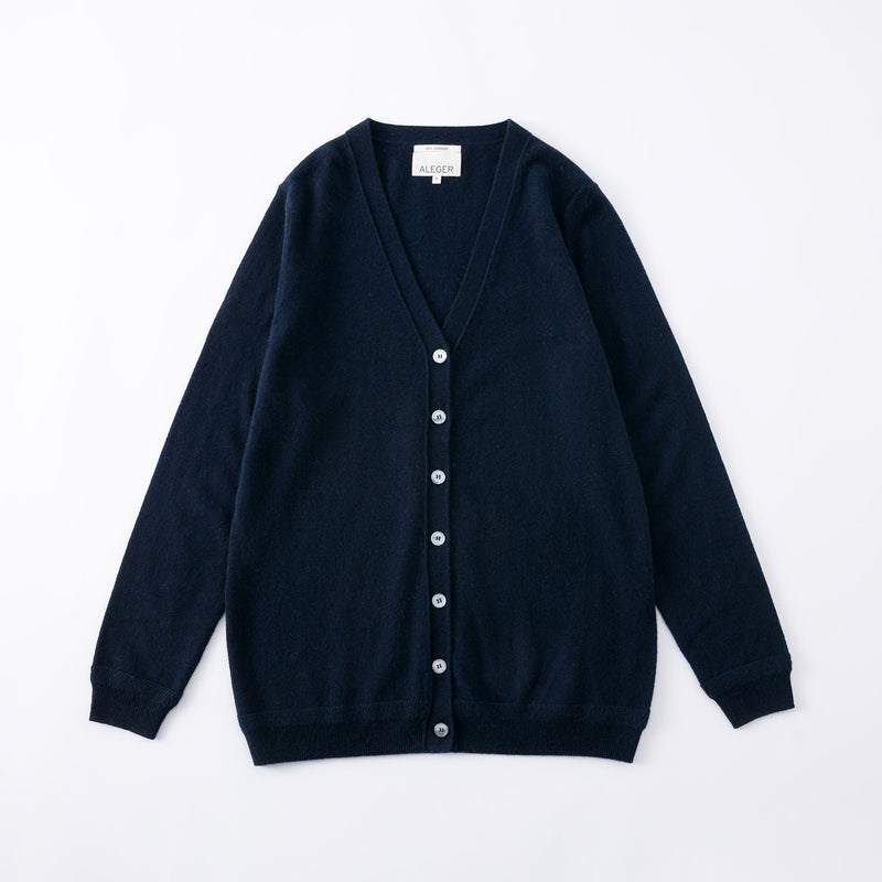 N.05 CASHMERE BLEND OVERSIZED CARDIGAN - MIDNIGHT - Only L Left