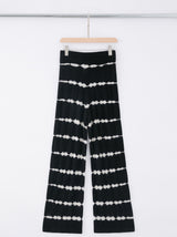 N.12 CASHMERE BLEND CLASSIC LOUNGE PANT - BLACK TIE DYE - Only S Left