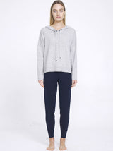 N.37 ALEGER 100% Cashmere Oversized Hoody - POLAR GREY - Only XS Left