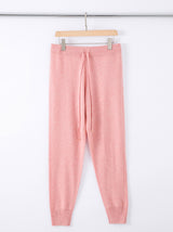 N.46 100% CASHMERE CLASSIC TRACK PANT - CORAL - Only S Left